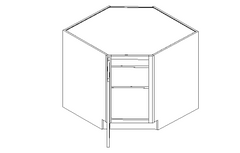 Winston: Base Diagonal Cabinet