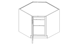 Onyx: Base Diagonal Cabinet
