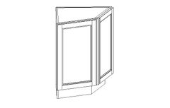 Bordeaux: Base End Angle Cabinet