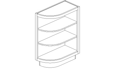 Winston: Base Open End Shelf Cabinet