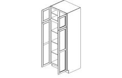 Charlotte: Double Door Pantry Cabinets