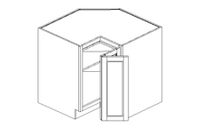 Bordeaux: Base Lazy Susan Cabinets