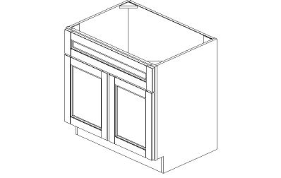 Castlewood: Vanity Base Sink Cabinets