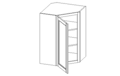 Castlewood: Wall Diagonal Corner Cabinets
