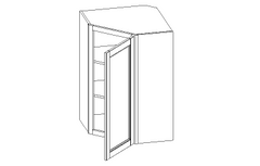 Onyx: Wall Diagonal Corner Cabinets