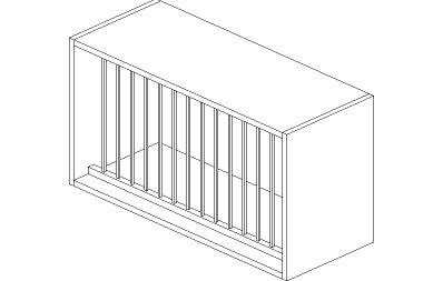 Avery: Wall Dish Holder Cabinet