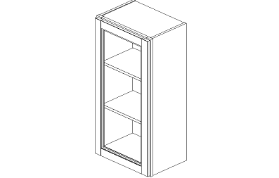 Onyx: Wall Single Glass Door Cabinets