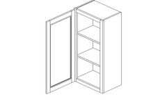Charlotte: Wall Single Glass Door Cabinets