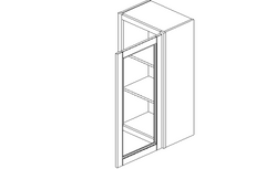 Onyx: Wall Single Glass Door Cabinets